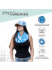 styleBREAKER Loop Schal in Blau-Weiß