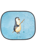 Mr. & Mrs. Panda sonnenschutz fenster Pinguin Angler ohne Spruch in Eisblau