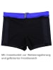 Aquarti Aquarti Herren Badehose Kurz mit Kontrastpaspel in schwarz/blau