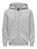 ONLY & SONS Kapuzenpullover in Light Grey Melange