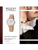 Regent Analog-Armbanduhr Regent Lederarmband orange mittel (ca. 34mm)