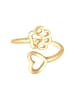 Nenalina Ring 925 Sterling Silber Herz, Pfote in Gold