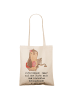 Mr. & Mrs. Panda Stofftasche Juristin Schlupfloch mit Spruch in Creme