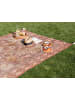 Beliani Picknickdecke LASHARI in Rosa/Beige/Rot - (W) 200 x (H) 1 x (L) 200 cm