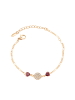 faina Women Bracelet in Rose Gold Red