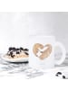 Mr. & Mrs. Panda Trinkglas Otter Herz ohne Spruch in Transparent