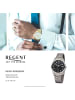 Regent Analog-Armbanduhr Regent Titan-Uhren grau, silber mittel (ca. 36mm)