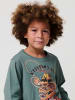 KOROSHI Langärmliges Jungen-T-Shirt in khaki