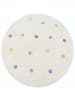 Livone Kinderteppich WHEEL rund in creme/multi 100% Baumwolle