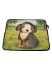Mr. & Mrs. Panda Notebook Tasche Hund Entspannen Design ohne Spruch in Weiß