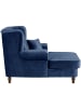 58 aufm Kessel XXL Sessel inkl. Kissen Karley Samtvelours dunkelblau