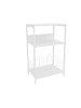 relaxdays Plattenspieler Tisch in Weiß - (B)40 x (H)65 x (T)30 cm