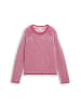 Tom Tailor Pullover in pink plaited knit