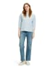 Betty Barclay Sweatshirt mit Struktur in Weiß/Blau