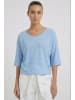 Oui T-Shirt in lt blue white