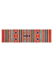 Beliani Kelim HATIS in Bunt/Blau/Rot - (W) 80 x (L) 300 cm