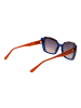comma Frauen Sonnenbrille Katzenauge Blau