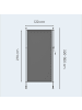 SONGMICS Seitenmarkise Sheld in Grau - (B)210 x (H)(220-300) x (T)0.1 cm