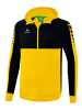 erima Six Wings Trainingsjacke mit Kapuze in gelb/schwarz