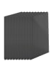 relaxdays 10 x Doppelstegplatten in Anthrazit - 6 mm