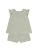 PETIT BATEAU 2-tlg. Set Musselin-T-Shirt Flügelarm und -Shorts in Grün