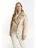 DreiMaster Damen Übergangsjacke Aus Fellimitat in Cremebeige