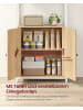 VASAGLE Bücherregal Barnet in Eichenfarbe-Weiß - (B)60 x (H)159.5 x (T)24 cm