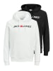 Jack & Jones Sweatshirt / Hoodie Corp in Schwarz / weiß