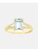 Diamant L'éternel Ring aus 375 Gelbgold mit Diamant mit Smaragd