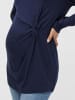mama licious Dünner Umstandspullover Langarm Schwangerschafts Shirt MLMIVANA in Navy