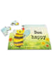 Mr. & Mrs. Panda Puzzle Biene Happy Design mit Spruch in Weiß