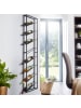 KADIMA DESIGN Weinregal Wand Metall 36x150x8 cm Groß für 8 Flaschen in Schwarz