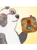 Mr. & Mrs. Panda Glasuntersetzer Maus Kekse Design ohne Spruch in Weiß