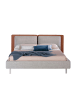 Angel Cerdá Bett 7123 in Braun / Grau / Stahl – (B)228 x (H)221 x (T)103 cm