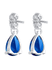 Elli Ohrringe 925 Sterling Silber Tropfen in Blau
