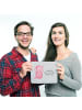 Mr. & Mrs. Panda Mousepad Axolotl Hurra mit Spruch in Grau Pastell