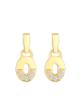 Elli DIAMONDS  Ohrringe 925 Sterling Silber Diamant, Kreis, Oval in Gold