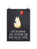 Mr. & Mrs. Panda Poster Pinguin Luftballon mit Spruch in Kreidetafel