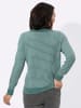 WITT WEIDEN Rundhals-Pullover in jade-ecru-gemustert