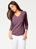 Heine V-Ausschnitt-Pullover in mauve