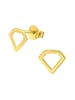 Alexander York Ohrstecker DIAMANT cut-out Design in Gold, 2-tlg.