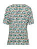 GOLDNER Kurzgröße:  Multicolor-Halbarmshirt mit Rundhals in bunt