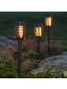 STAR Trading LED Solar-Fackeln ,Flame Mini', 3er Set Dämmerungssensor, Flammen-Effe