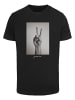 Mister Tee Mister Tee Herren Peace Sign Tee in black