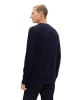 Tom Tailor Pullover in knitted navy melange