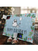 Mr. & Mrs. Panda Advents-Teekalender Panda Geburtstag mit Spruch in Eisblau