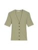 Marc O'Polo Pointelle-Kurzarm-Cardigan slim in Smooth Sage