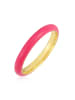 Glanzstücke München Ring Sterling Silber gelbgold Emaille pink in gelbgold