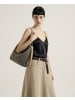 KASSANDRA Schultertasche in BLACK+BEIGE