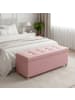 SONGMICS Sitzbank Melisa in Rosa - (B)110 x (H)40 x (T)38 cm